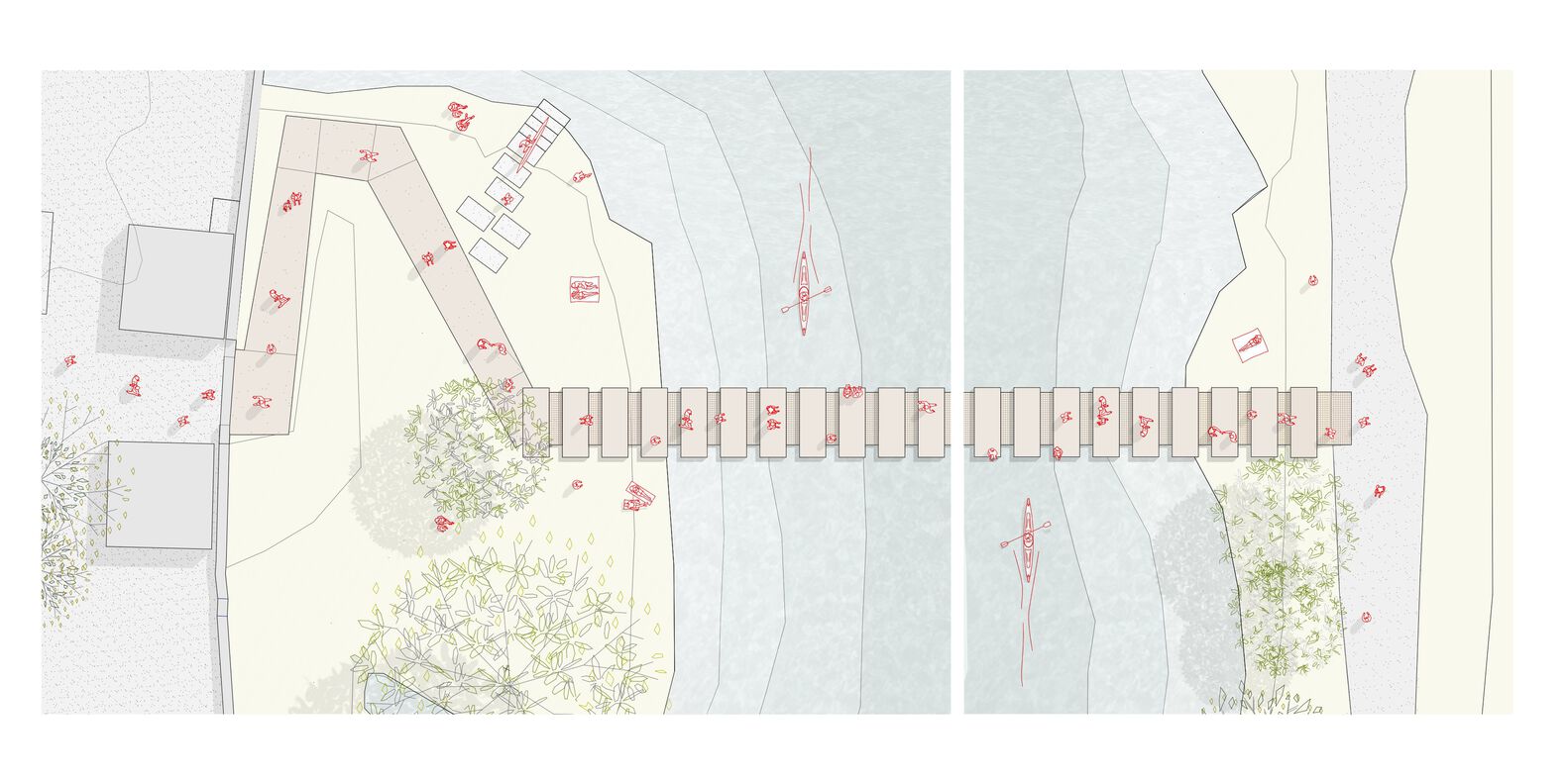 Manlleu 河可淹没桥梁设计丨西班牙-14