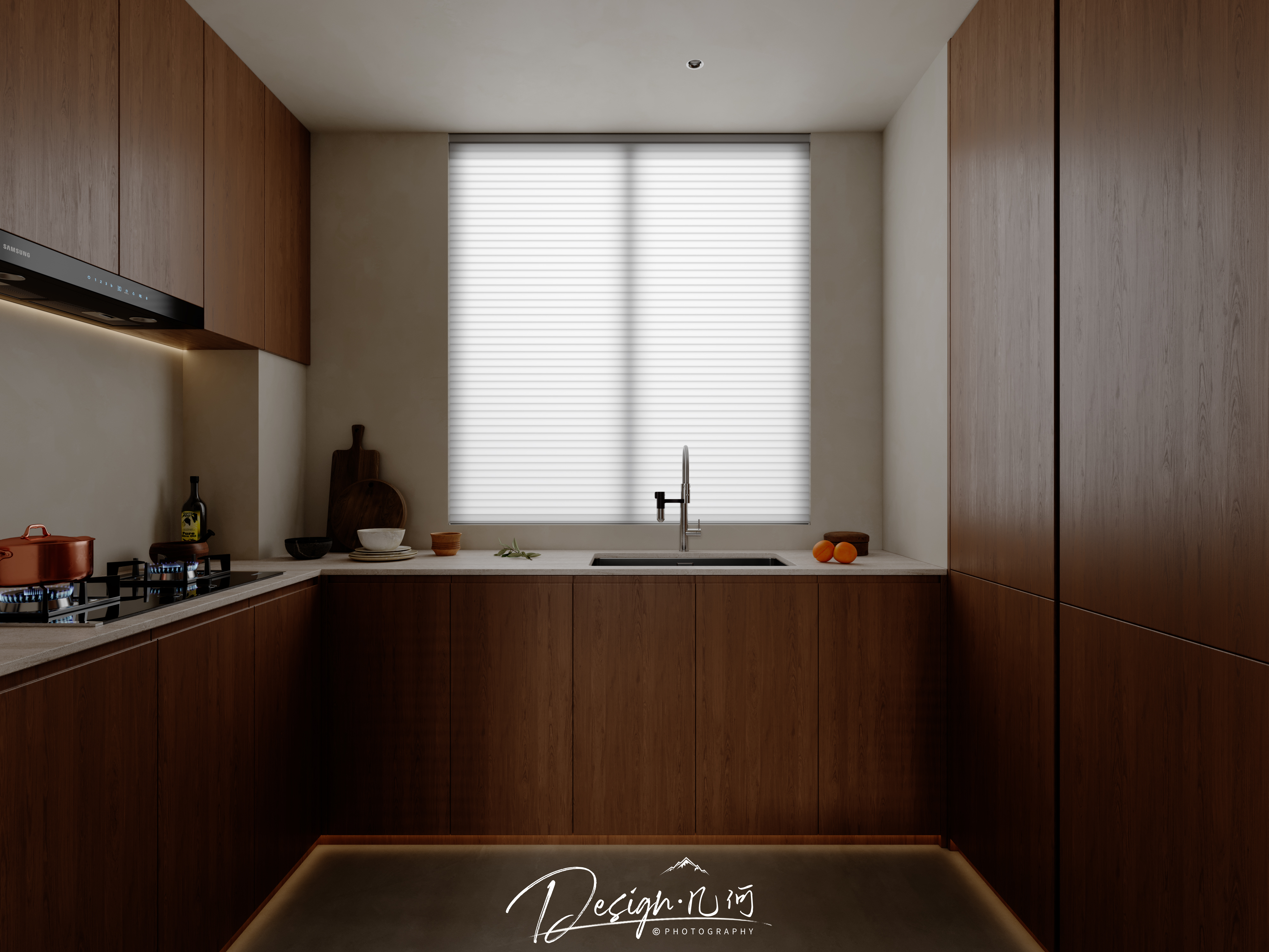 几何空间视觉表现 | 天玺湾中古风客餐厅（阴天篇）-35