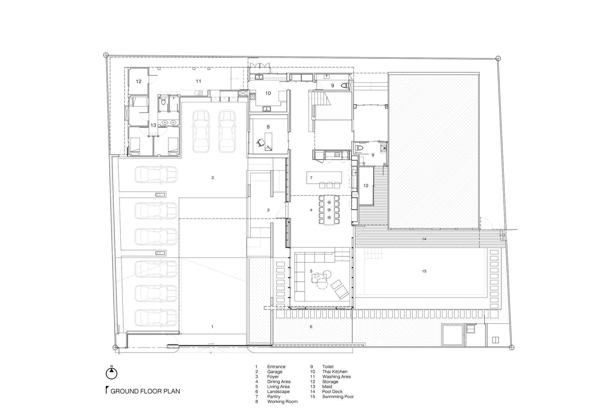 B 别墅丨泰国丨ACA Architects-4