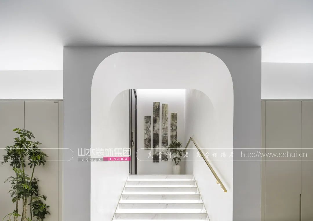 现代轻奢别墅设计丨山水装饰集团-31