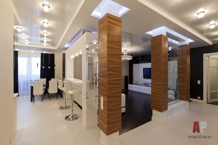 城市带瀑布的公寓室内设计丨Иванова Ольга,Клюев Станислав-7