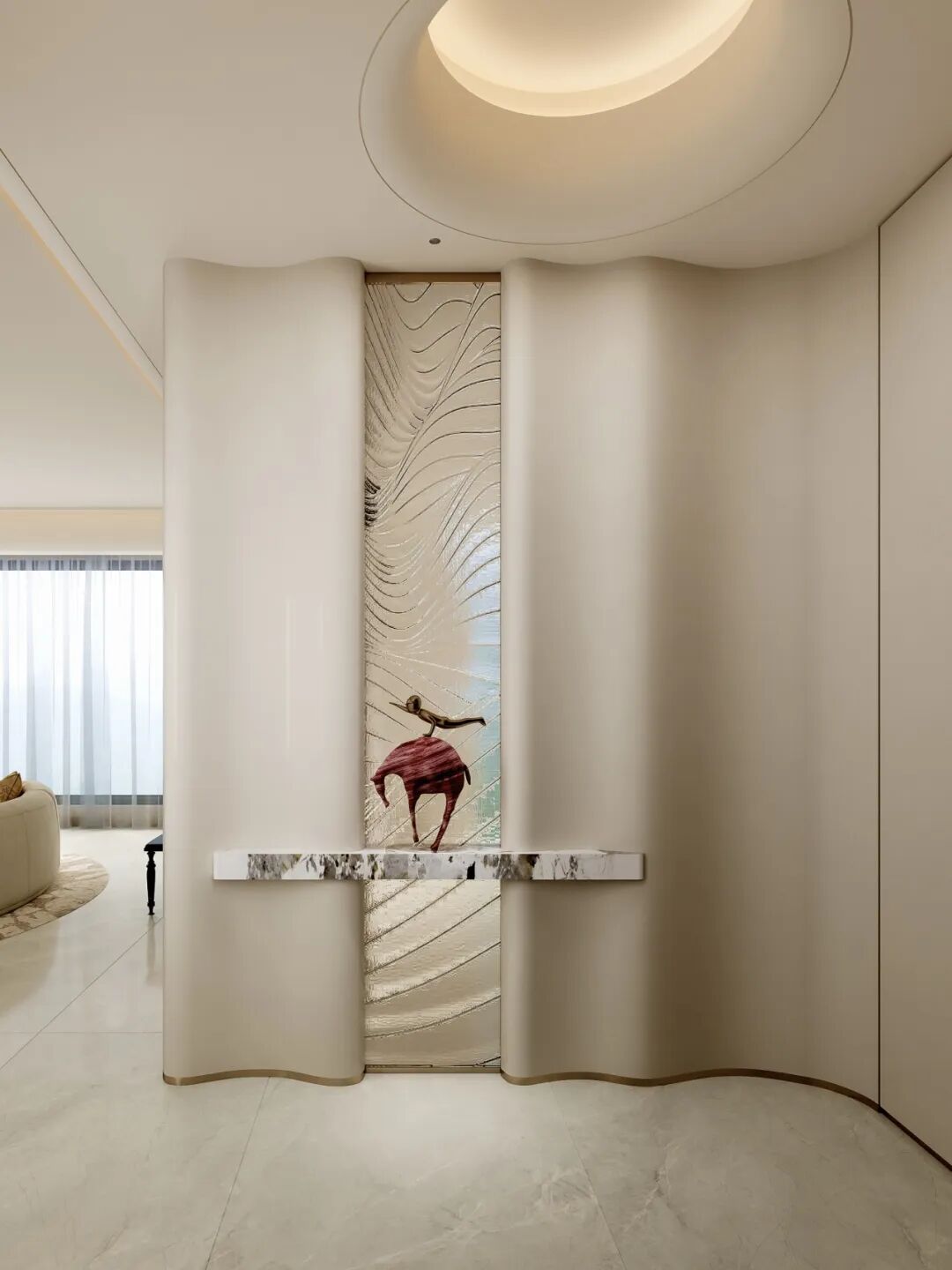 170㎡现代轻奢丨麓悦尚宸丨中国湖南丨纵向·空间设计-5