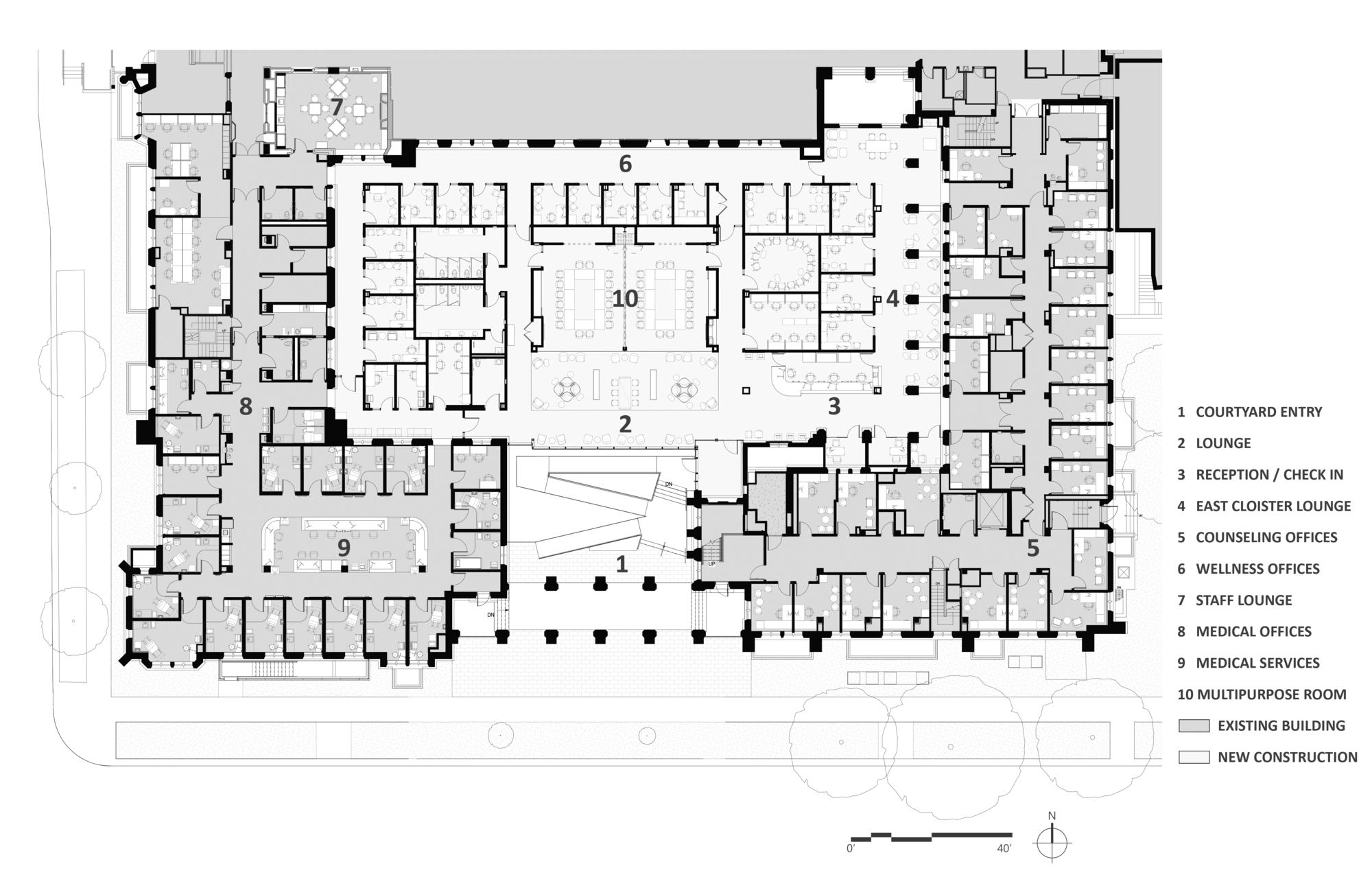 芝加哥大学学生健康中心丨美国芝加哥丨Wight & Company-25