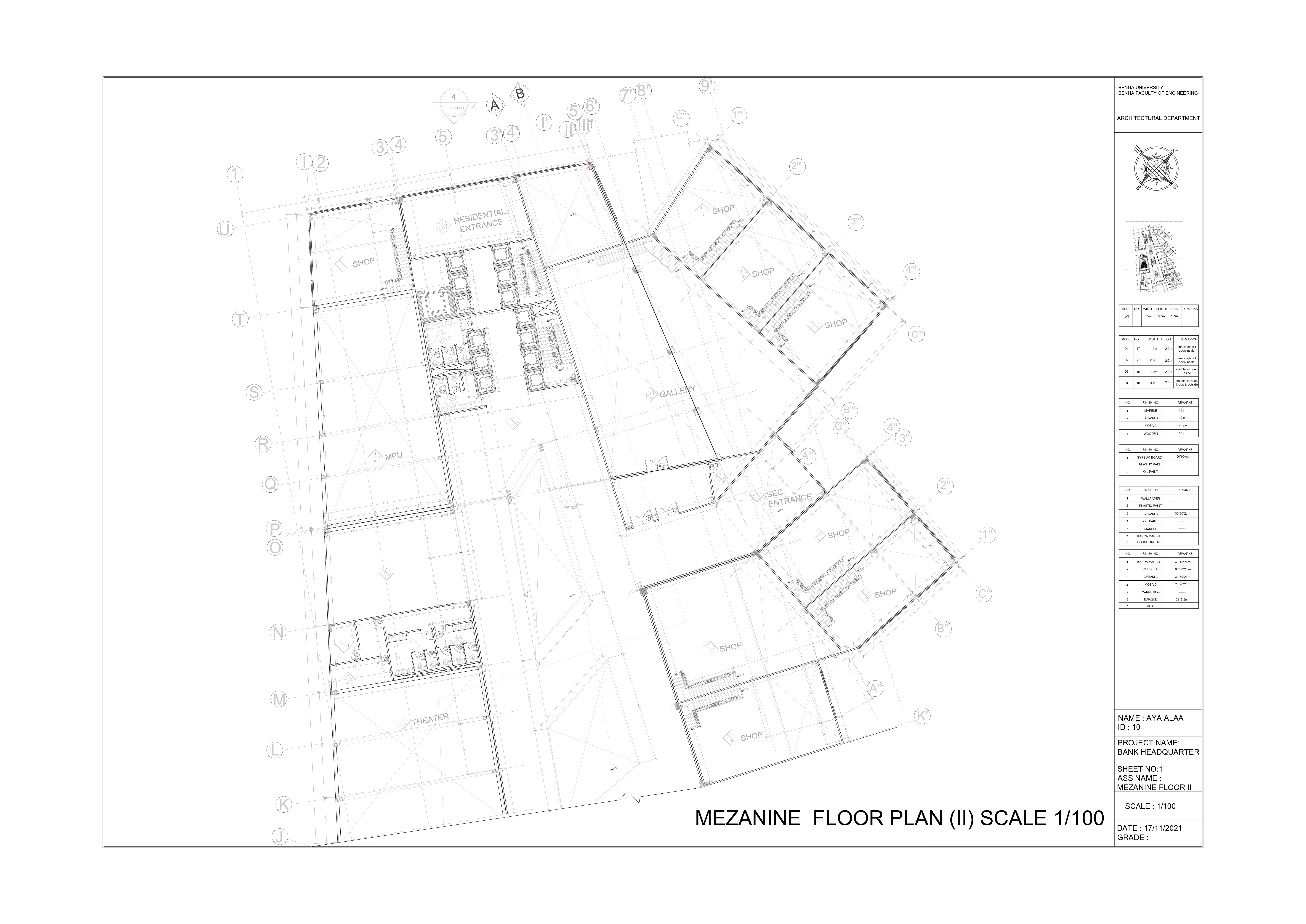 Bank Headquarter - working drawing-8