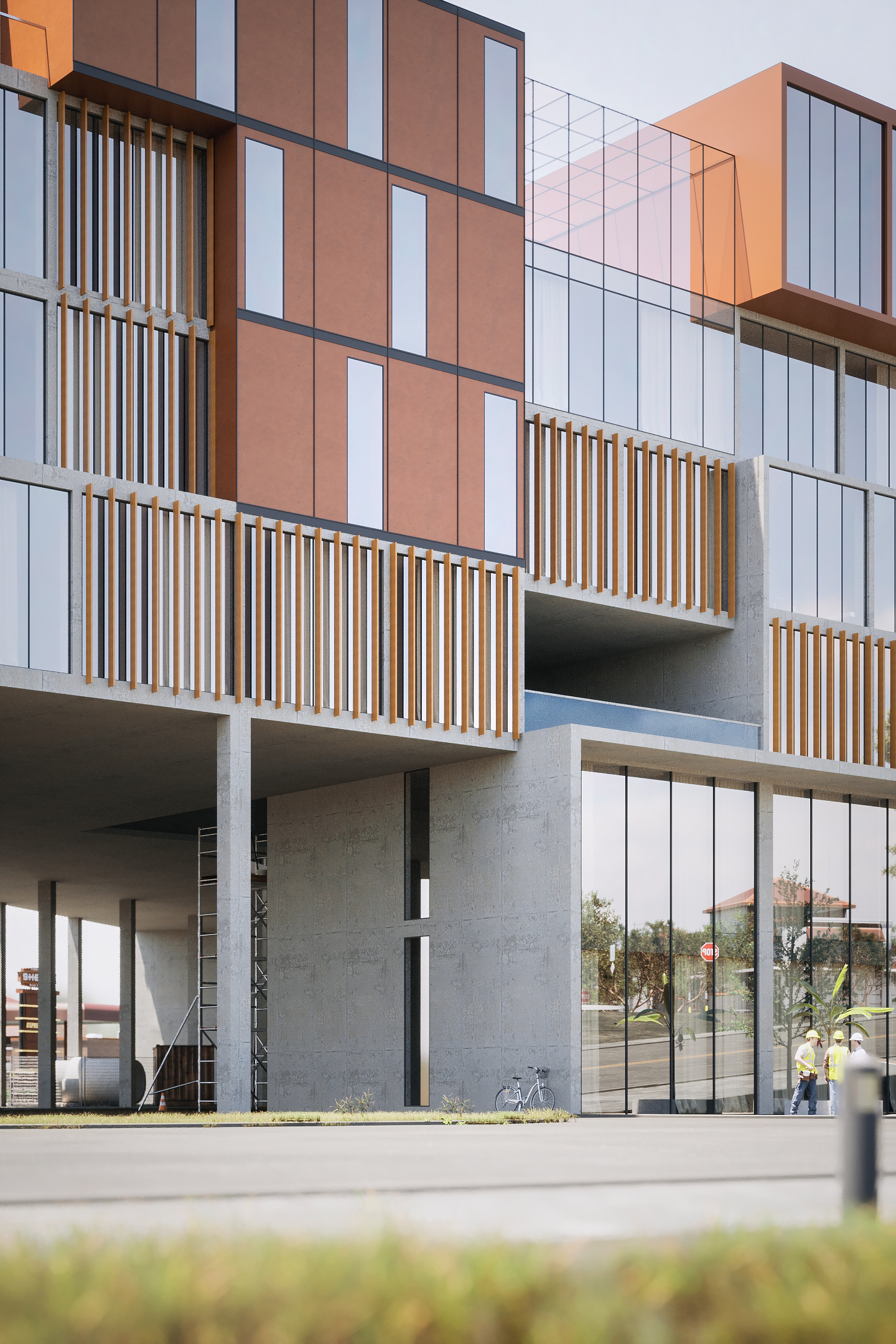 施工中的办公大楼-12