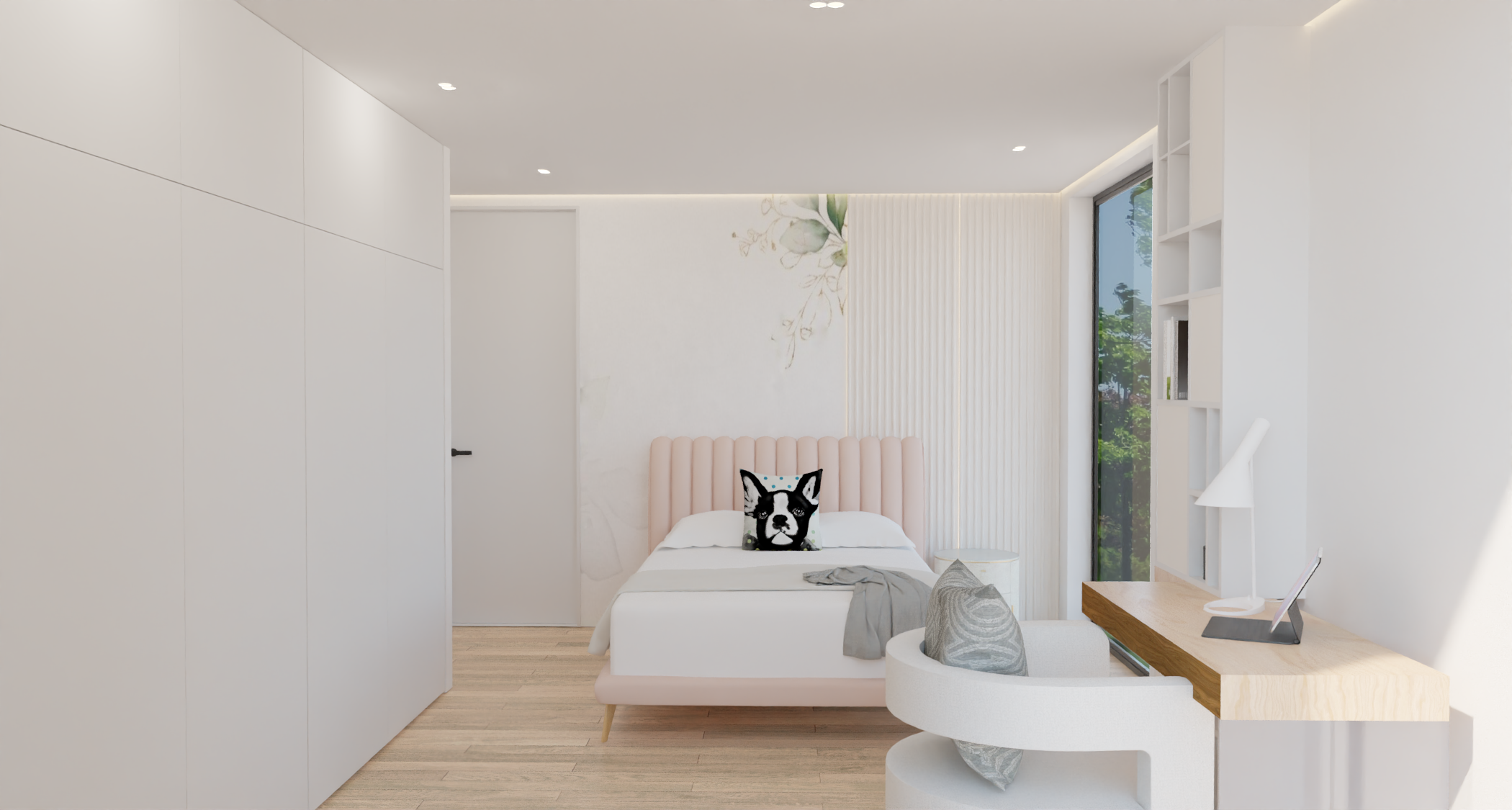 双女孩卧室设计-7