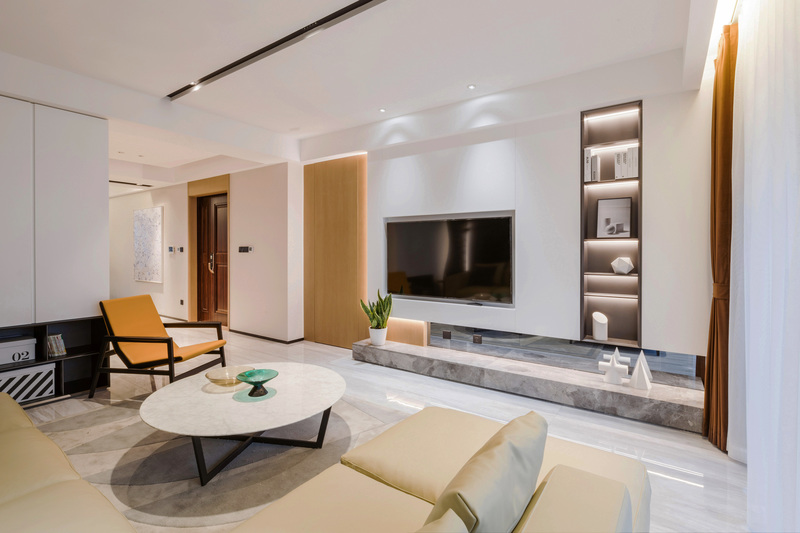 温馨高雅现代简约空间 | 岁晏的视觉均衡之美-7