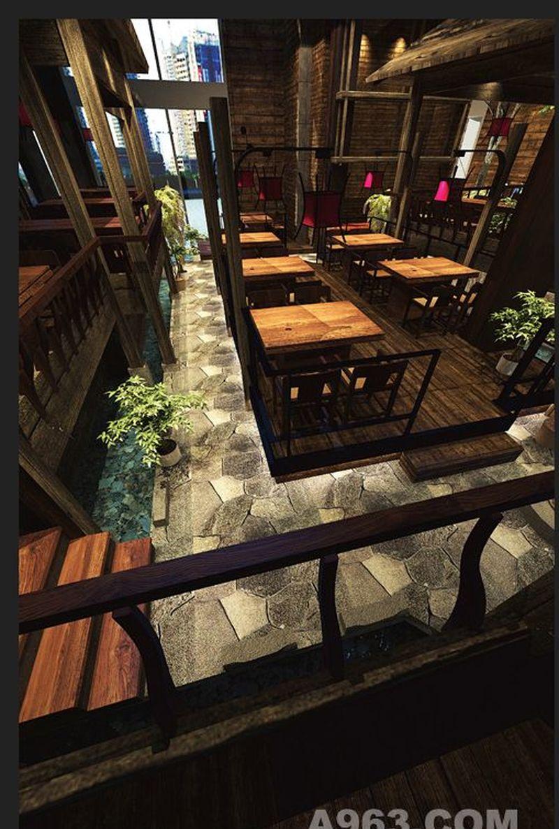 辰韩馆炭火烧肉主题餐厅设计-15