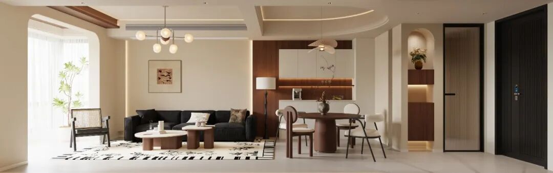 半盏茶香,一方庭院 · 把“山水画”搬进家丨壹号国际设计-55