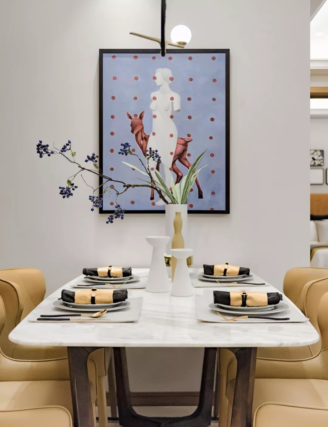 温婉北欧风，维米尔配色打造艺术之家-63