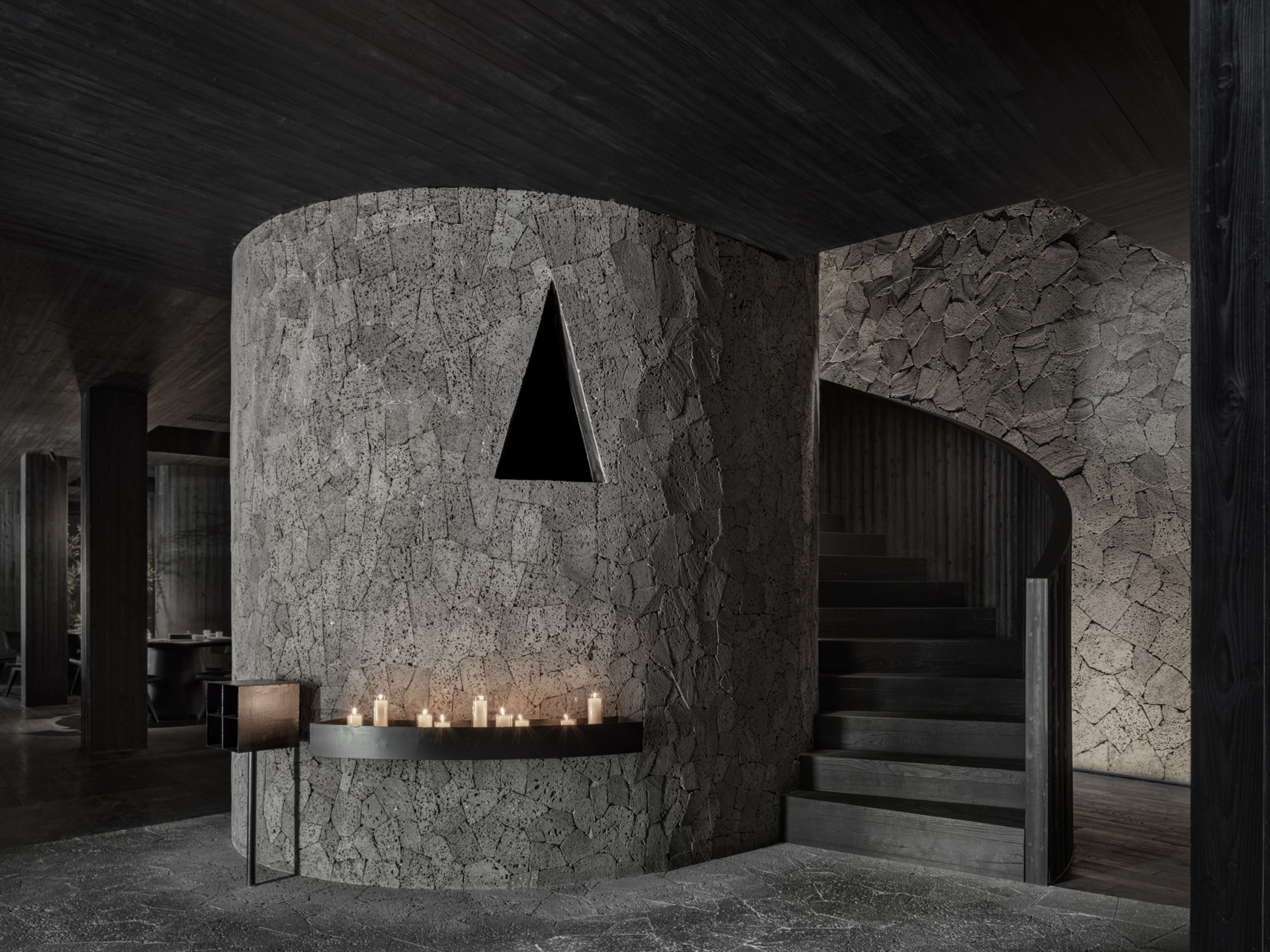 田间之上 中国湘菜馆丨中国广州丨黑白木设计-51