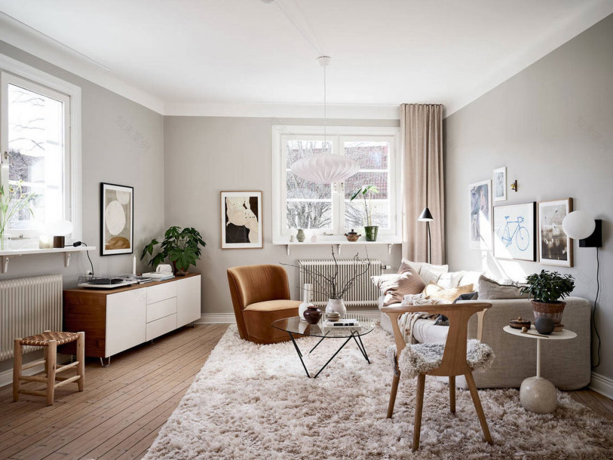 瑞典温馨公寓 | 色彩与艺术的完美融合-5