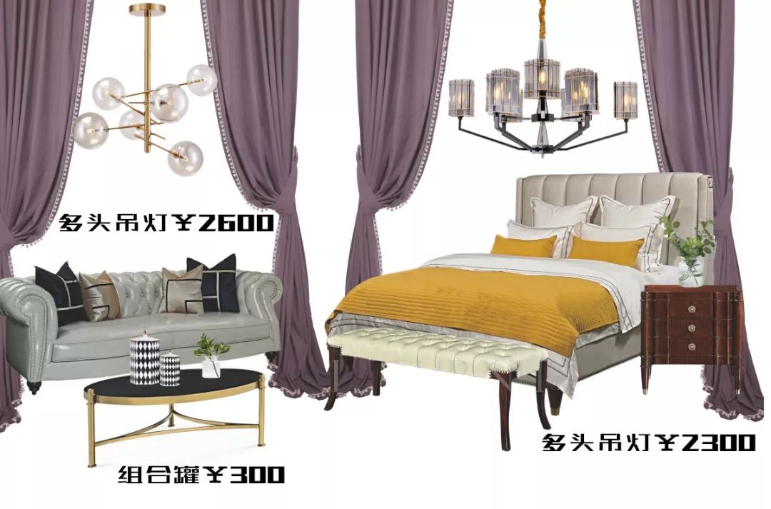 长夏方平米设计,美式平层大宅的优雅色彩碰撞-107