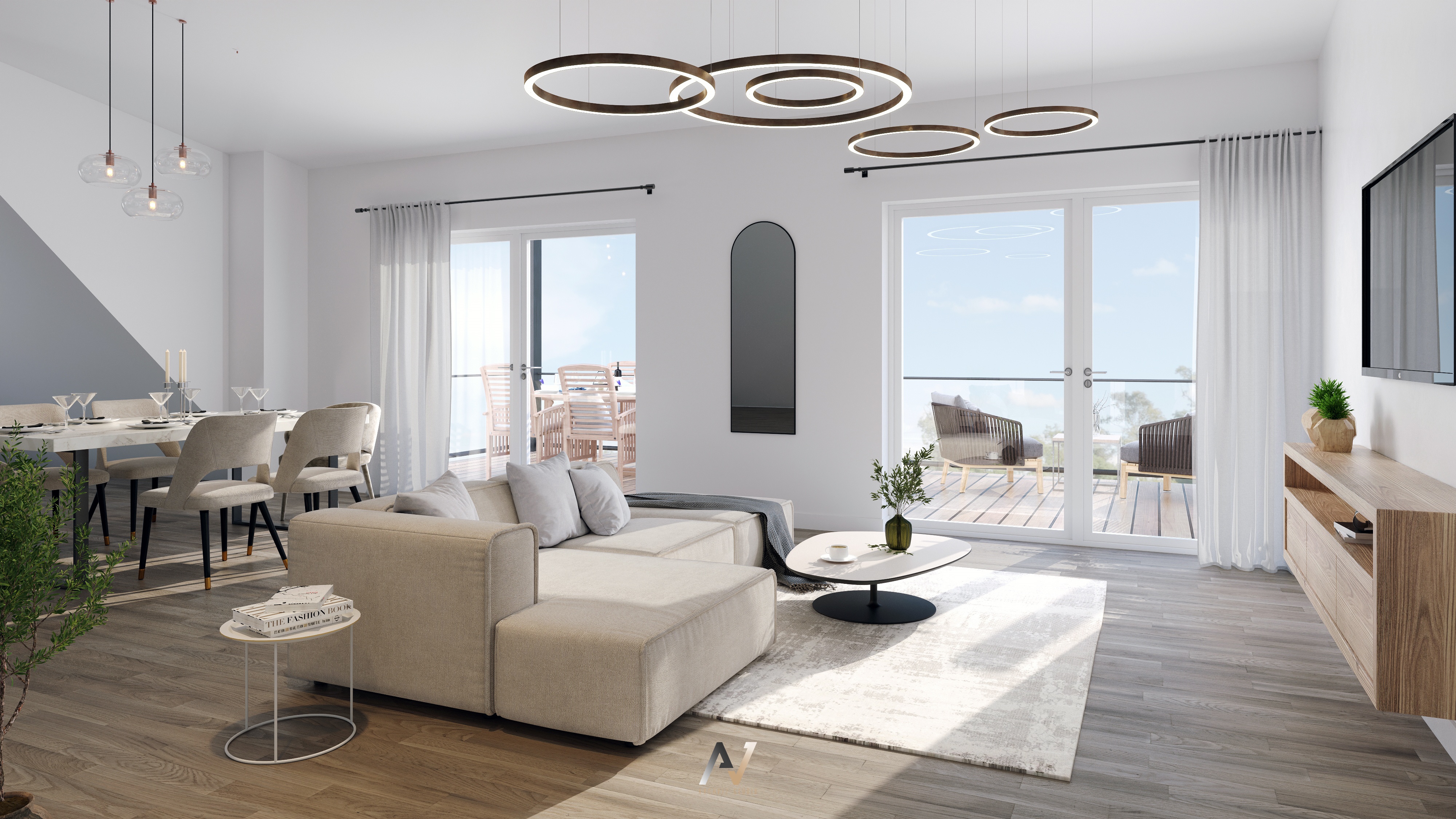 阁楼公寓效果图项目-3