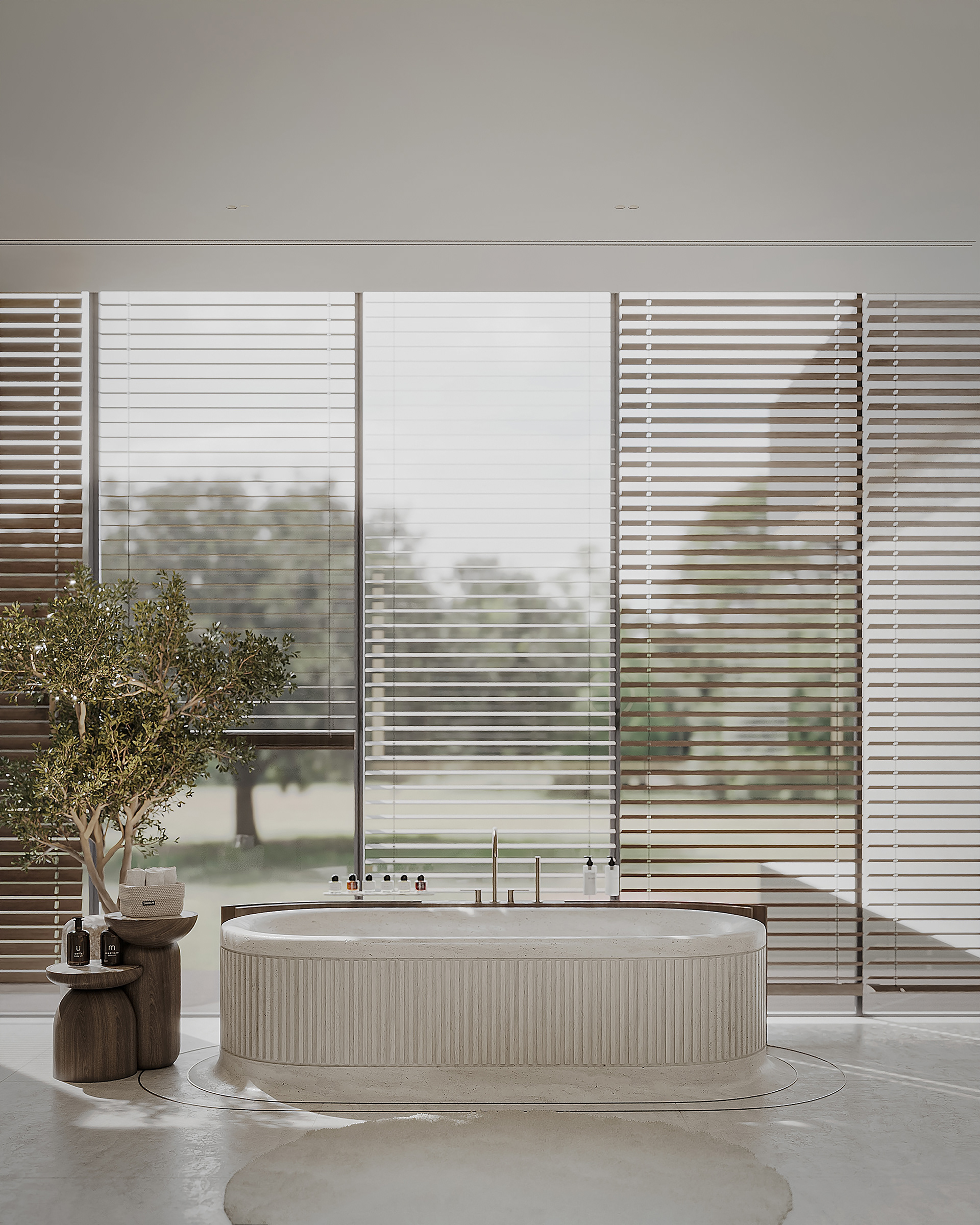 绿色大理石主卫生间丨塞浦路斯-4