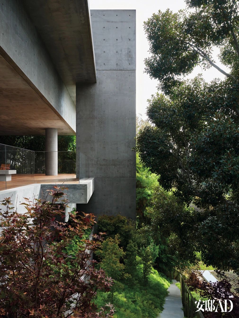 安藤忠雄为洛伦佐・哈达尔设计的西好莱坞住宅丨美国洛杉矶丨安藤忠雄项目团队（建筑师Alex Iida等）-9