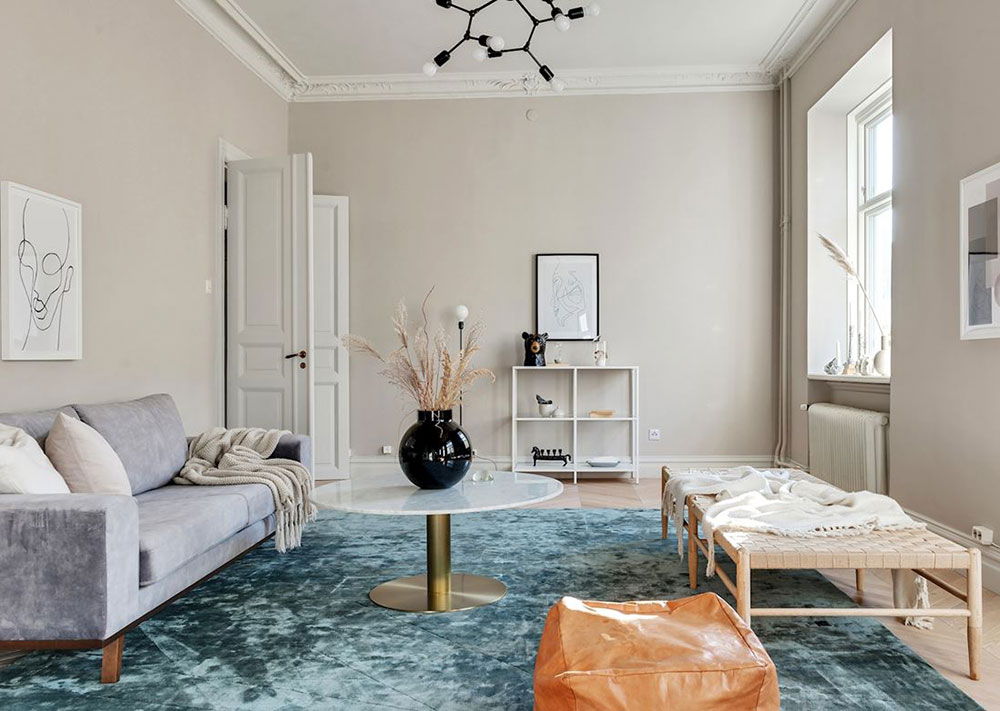 瑞典古典建筑中的温馨现代设计-1