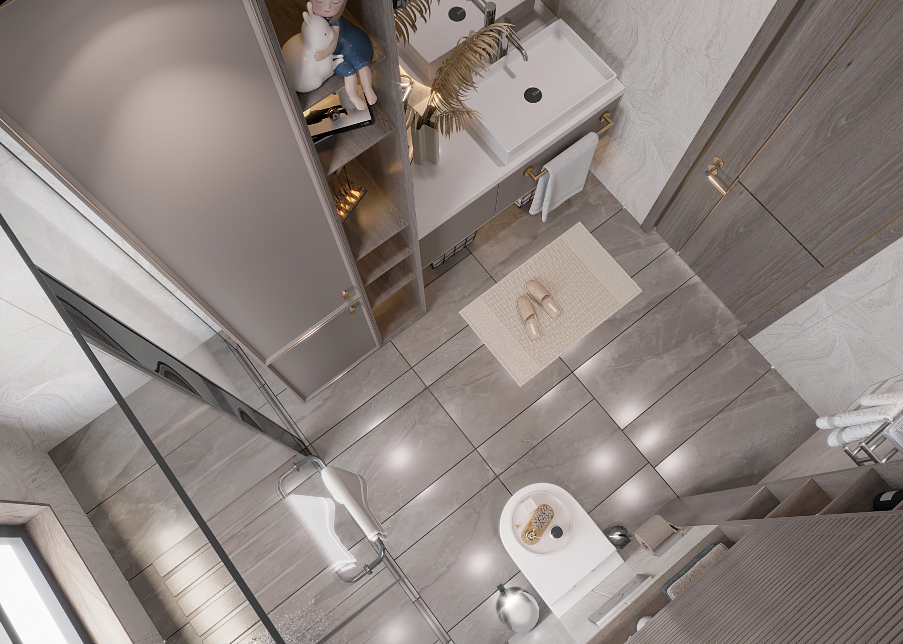 Master Bathroom Interior Design & Shop Drawing-3