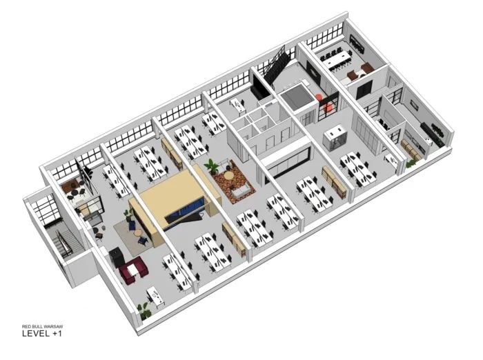 波兰华沙红牛办公室丨MXCF Architekci-24