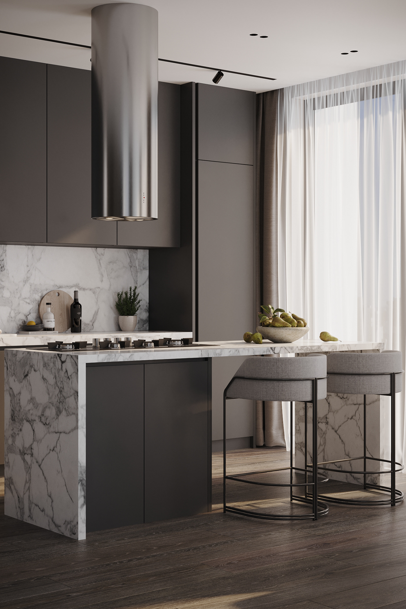 质感黑白灰空间设计  细节超多-5