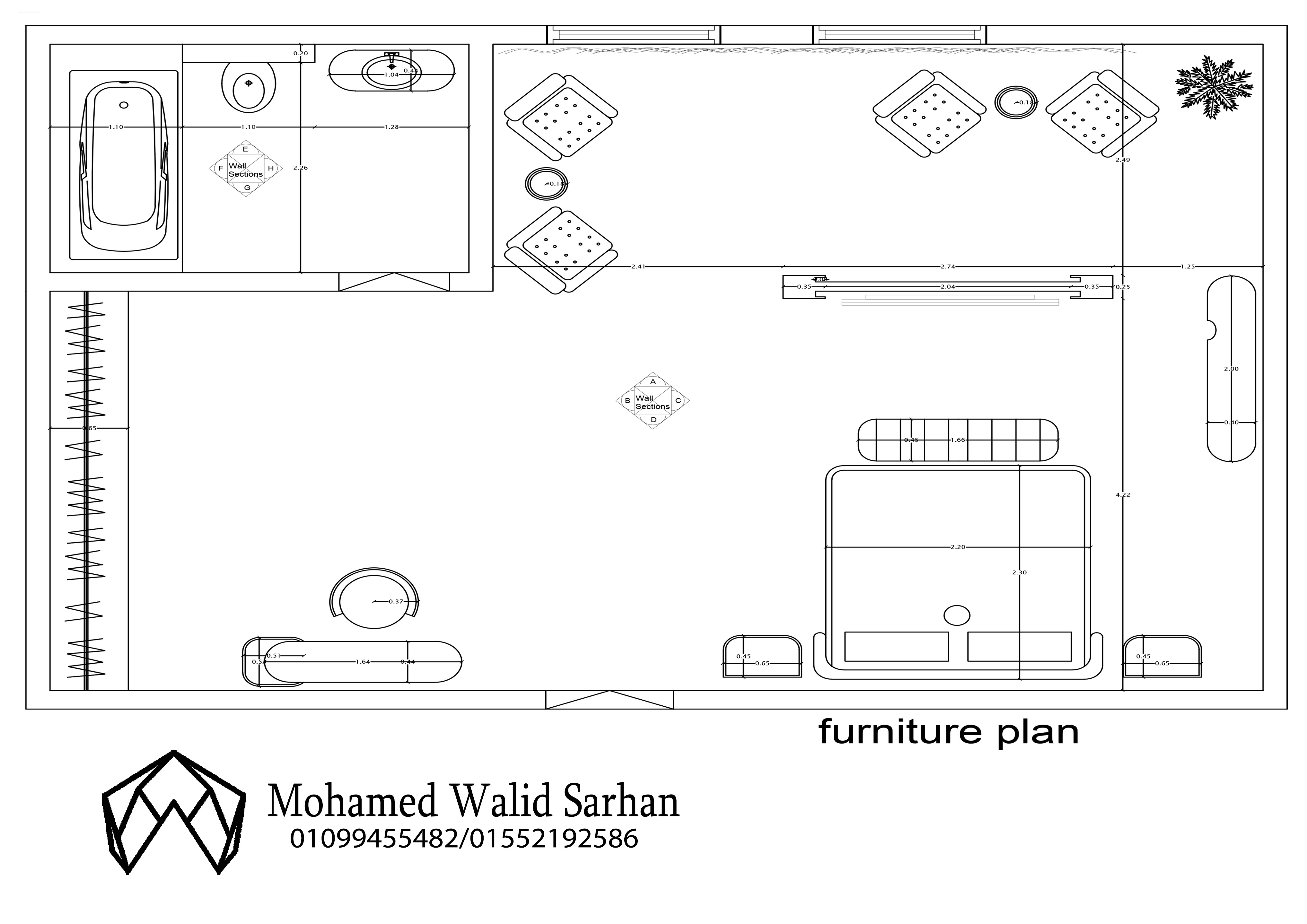 Shopdrawing for bedroom in Kuwait-7