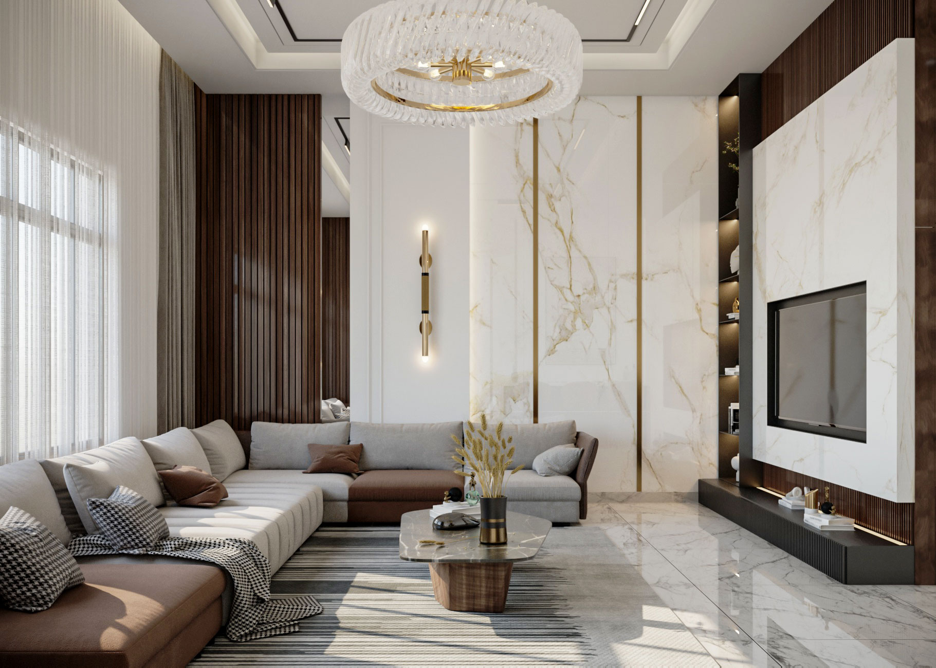 生活设计新古典风格丨Ghanem 设计工作室-5