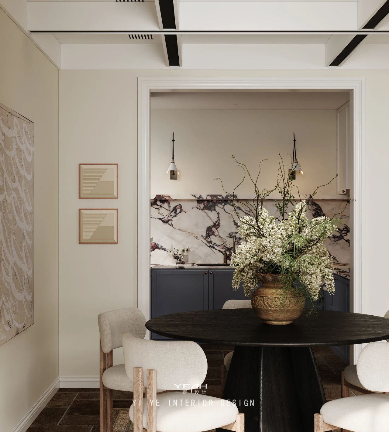 涂本视觉顾亭苑245㎡美式丨一野设计-5