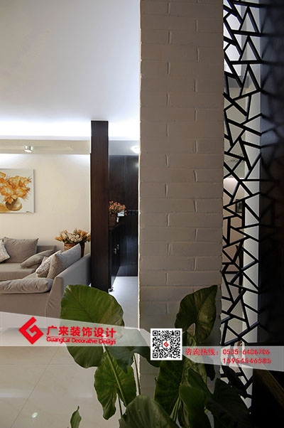 【烟台广来装饰】大成门6号楼现代中式三室两厅一卫一厨-1