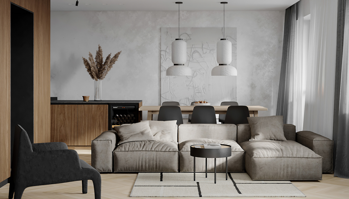 BALANCE COLOUR--78㎡一室户，简约的设计，储物超多！-7