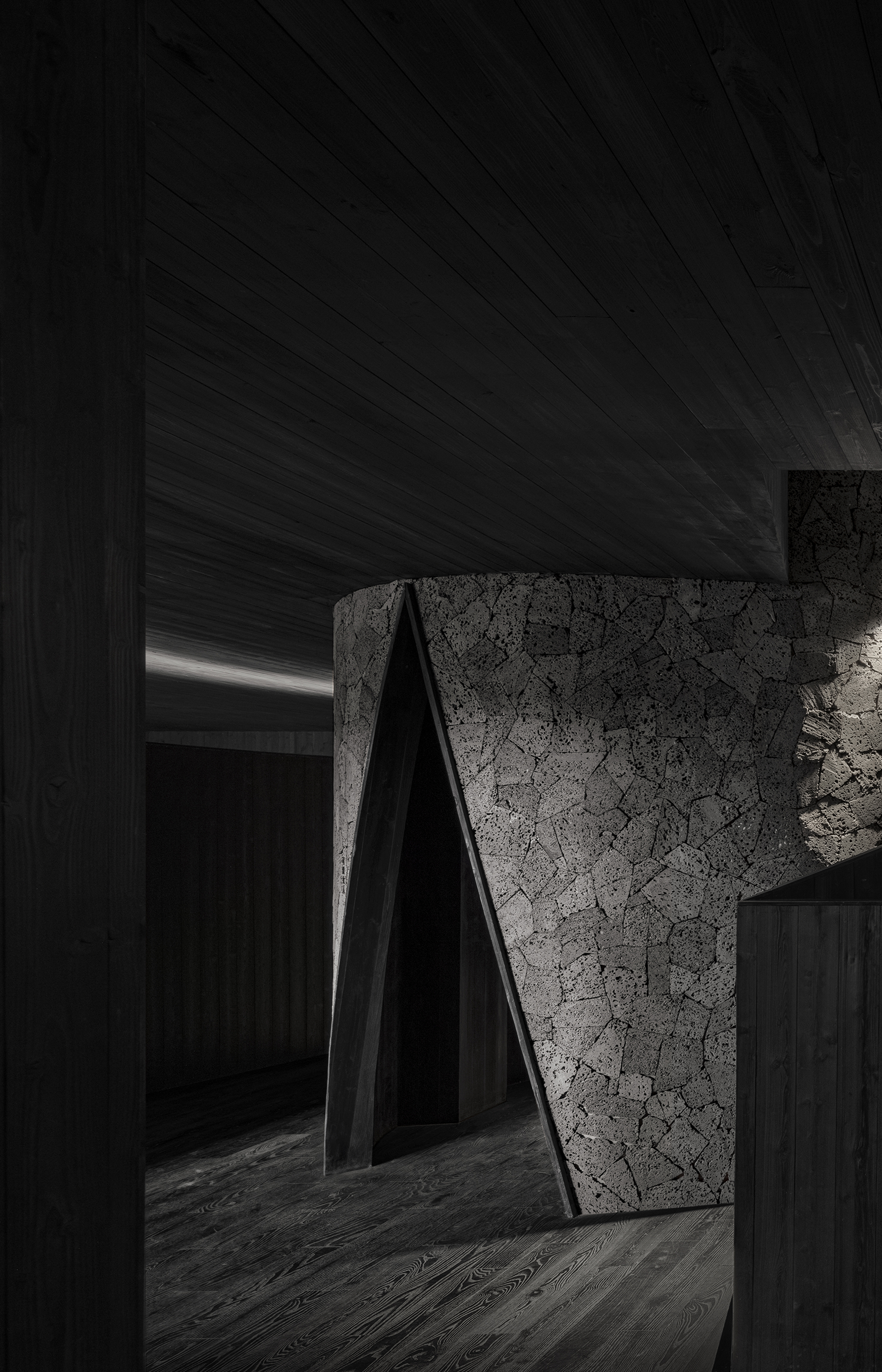 田间之上中国湘菜馆丨中国广州丨黑白木设计-81