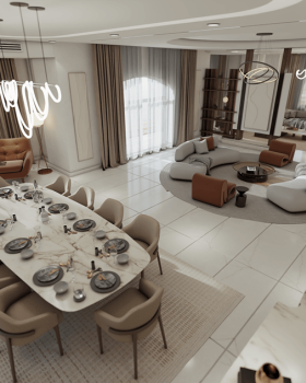 Grand Open-Concept Living