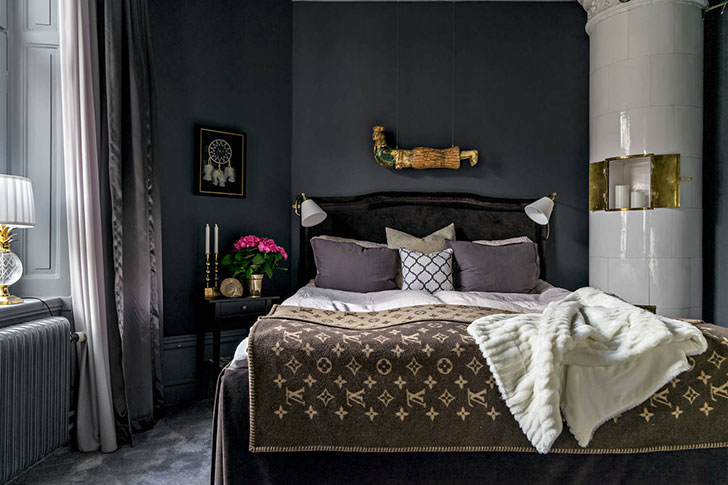 优雅北欧暗调公寓 | 灰色戏剧空间-6