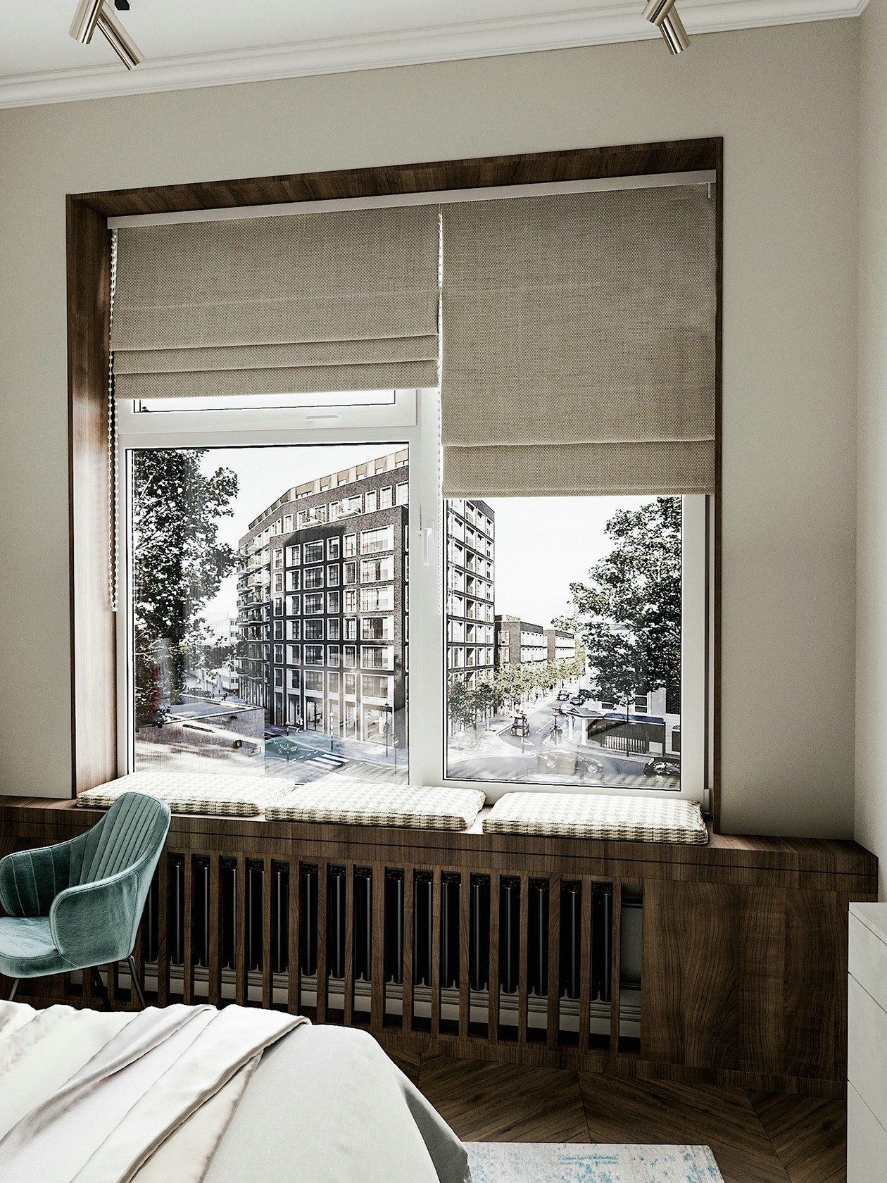 53㎡原木+蓝色 掀起席卷夏日的迷人风暴-15