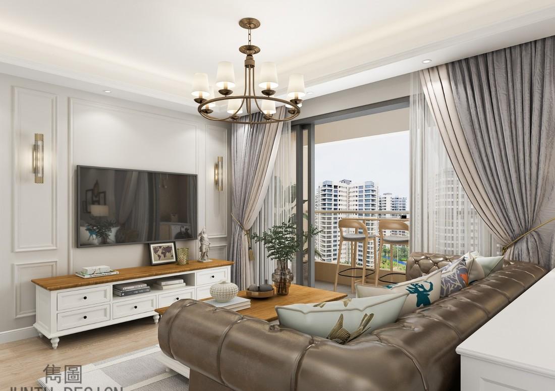 广州盈翠华庭唐宅美式家居改造-8