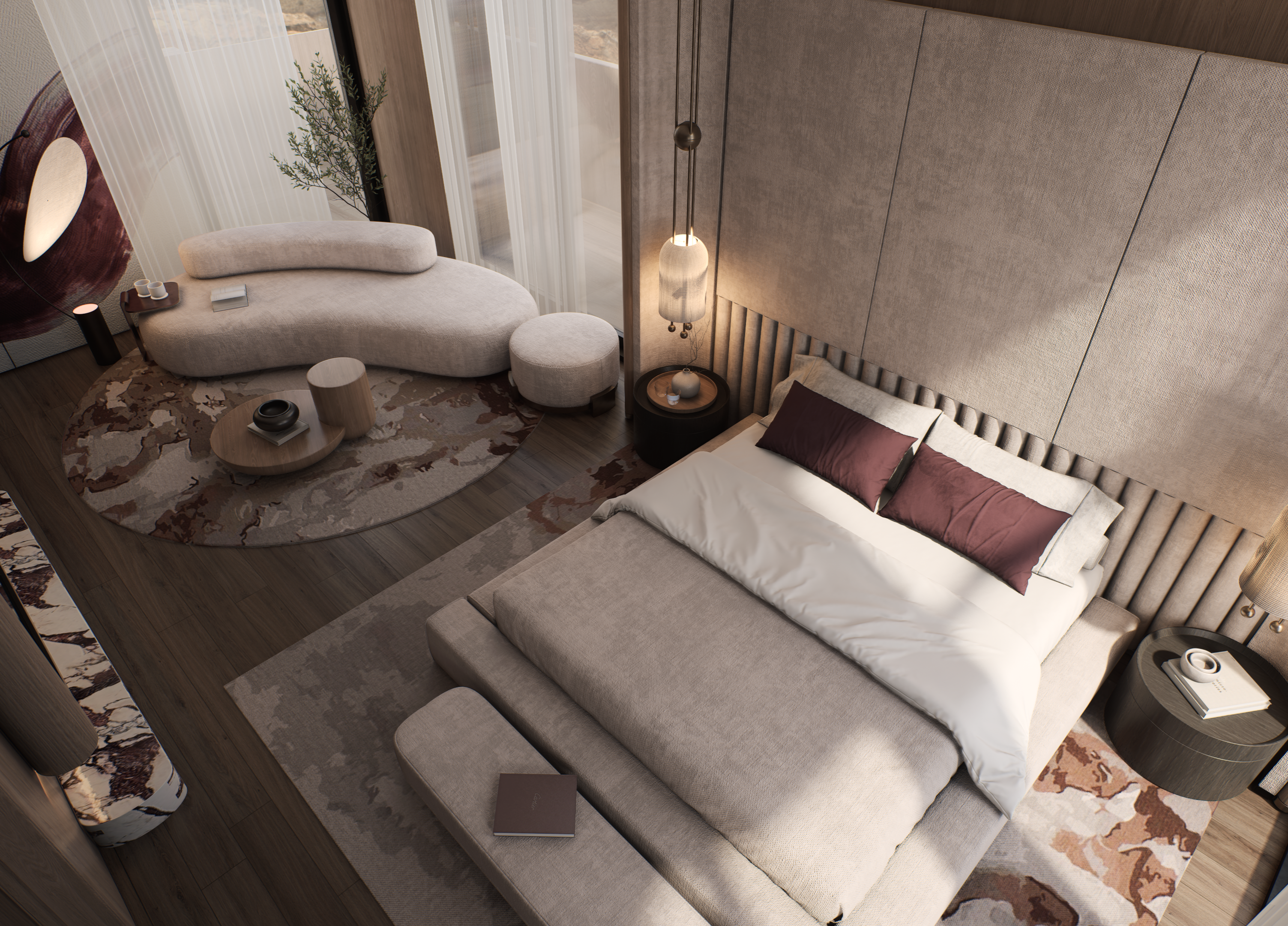 3d animation for interior bedroom-5
