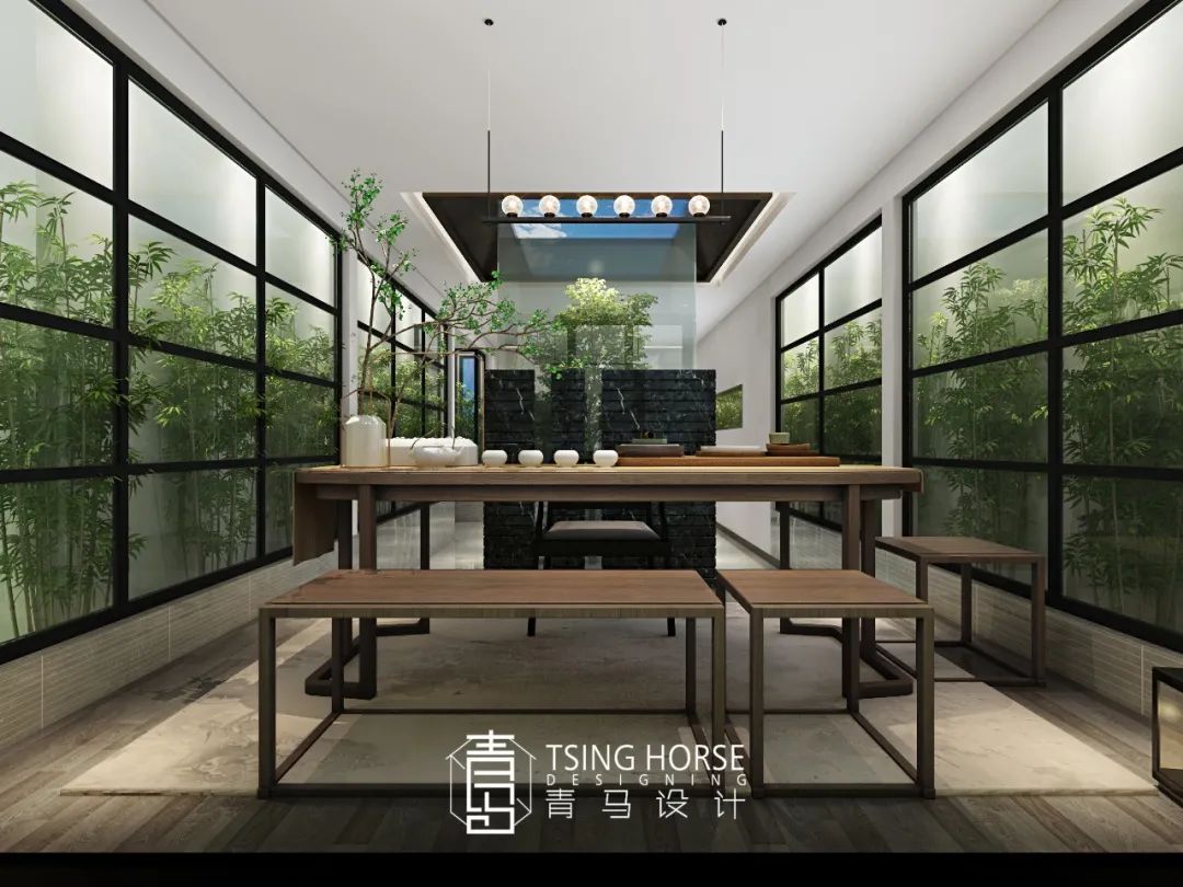 青马设计 | 400㎡东方雅韵别墅 自然与艺术的共生-114