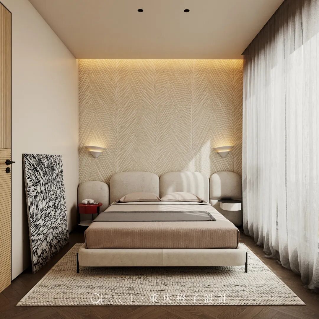 橙子新作||国宾壹号院——醇境·融邸，暖木鎏金-47