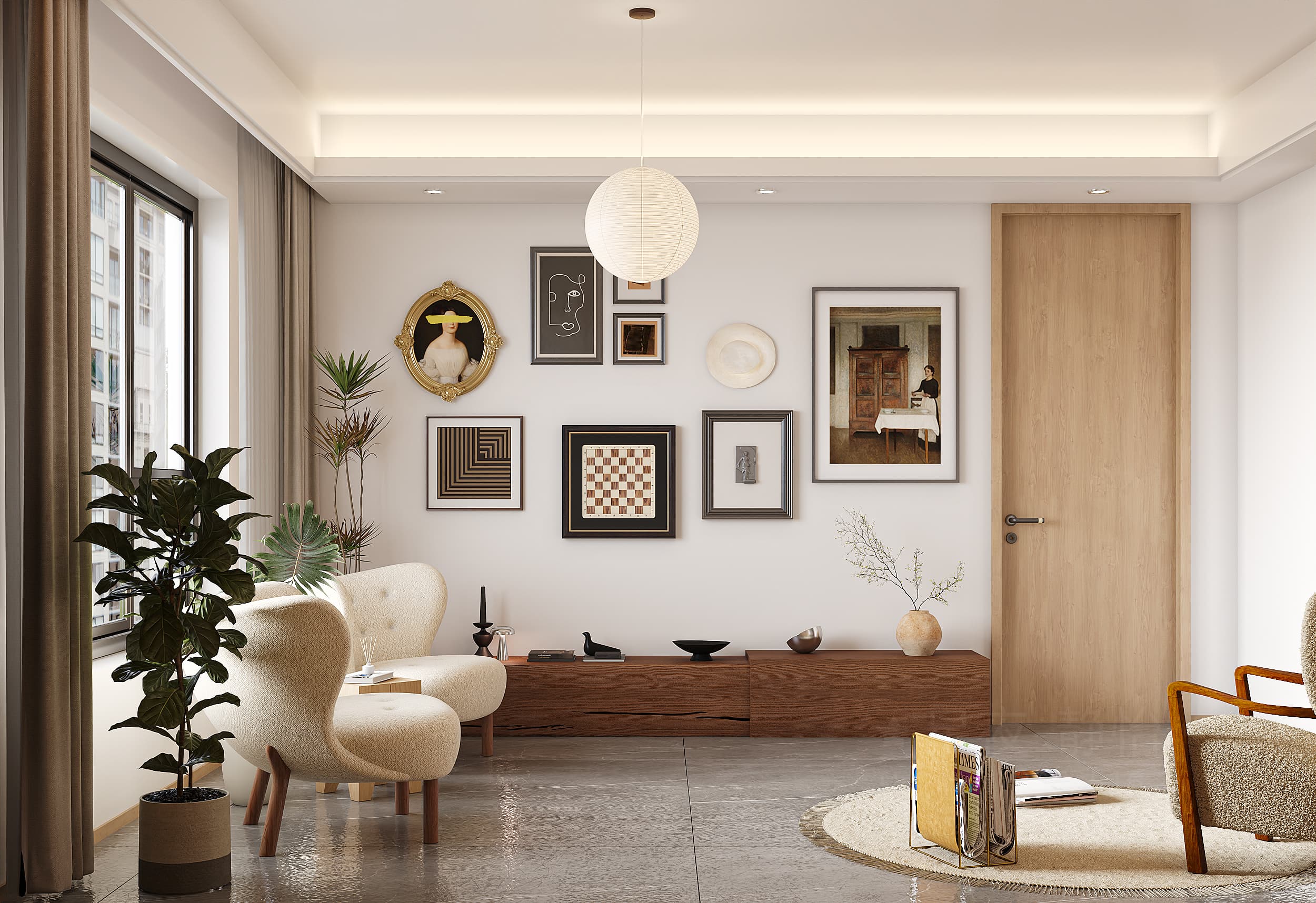 原木风丨家装效果案例-4