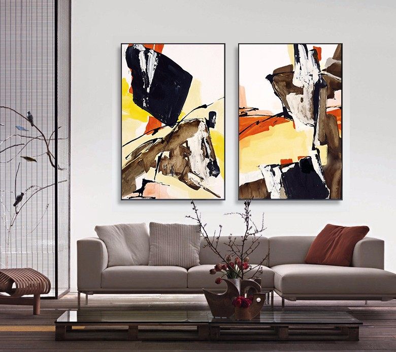 抽象轻奢~用艺术点缀空间的美-1