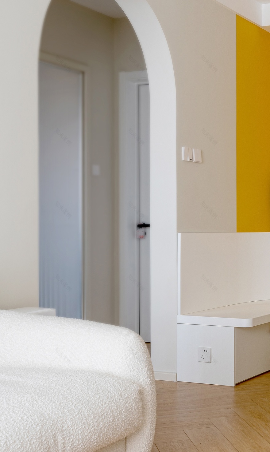 70㎡柠檬黄+墨绿奶油风甜蜜双人居丨中国北京丨久栖设计-26