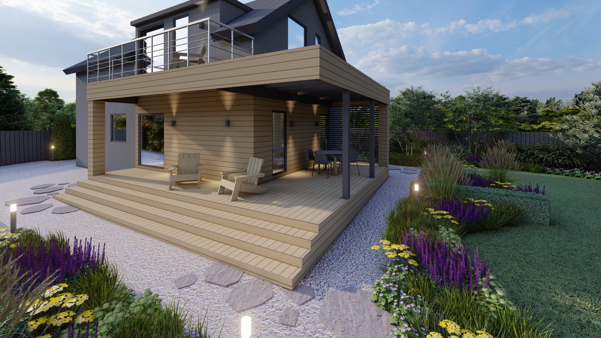 Oka河畔夏季别墅景观美化项目-27