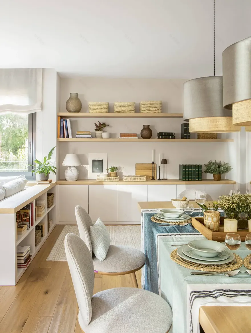 巴塞罗那清新色彩公寓的完美翻新-5