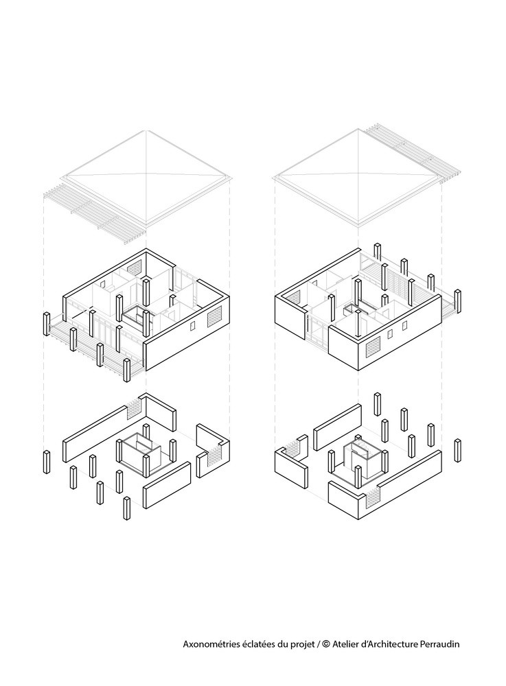 " Perraudin Architectes 打造环保、低成本石头木屋"-53