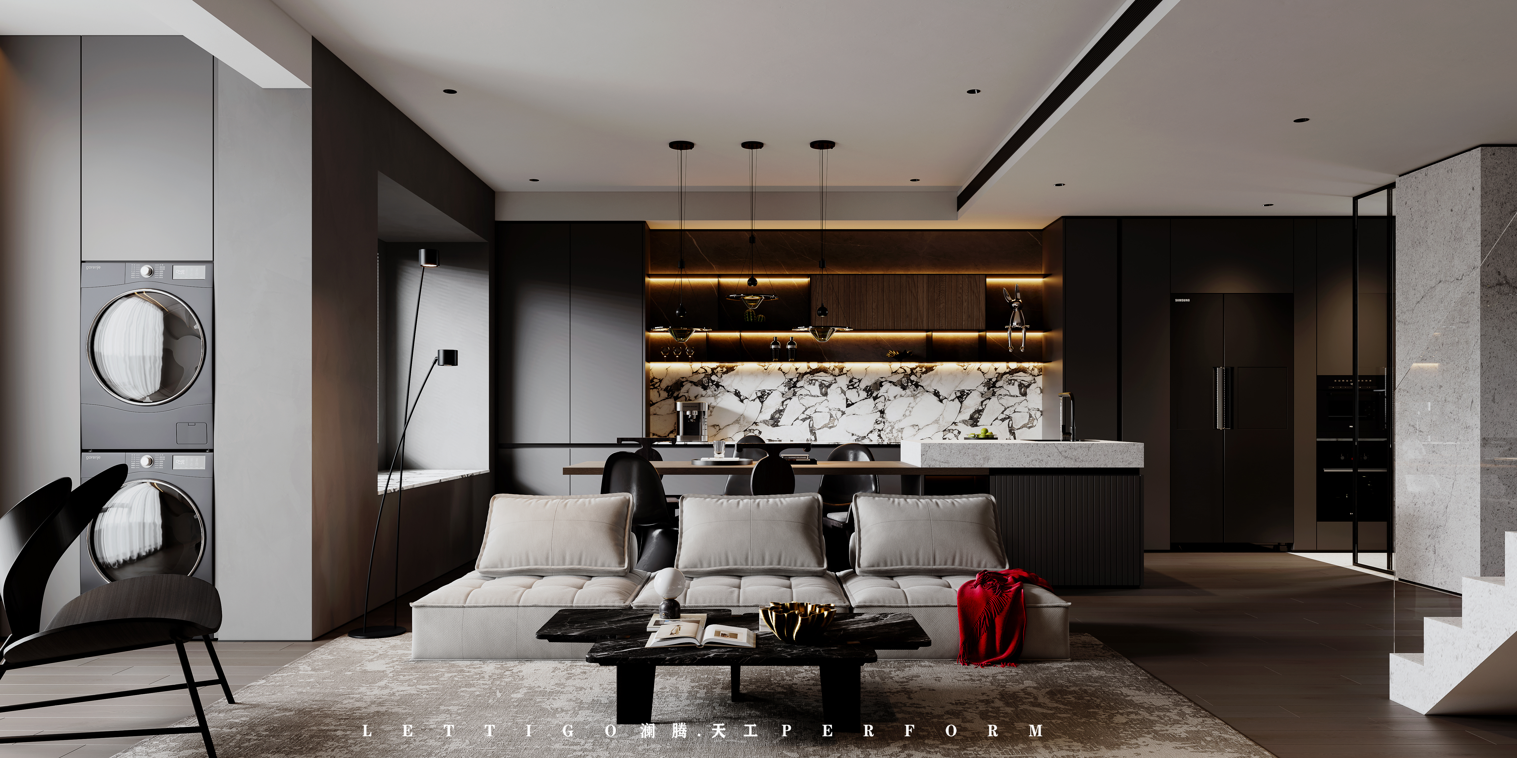 现代极简+高级黑，这样设计太酷啦！-8