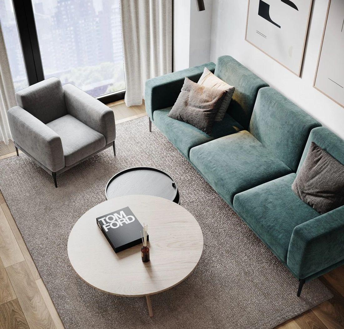 顾念安 88㎡现代素雅家居设计，简约中见精致-4