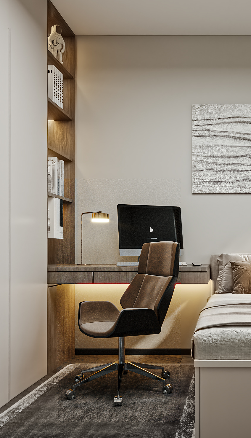 西安湖居笔记简约现代家丨中国西安丨西安大小空间设计-38