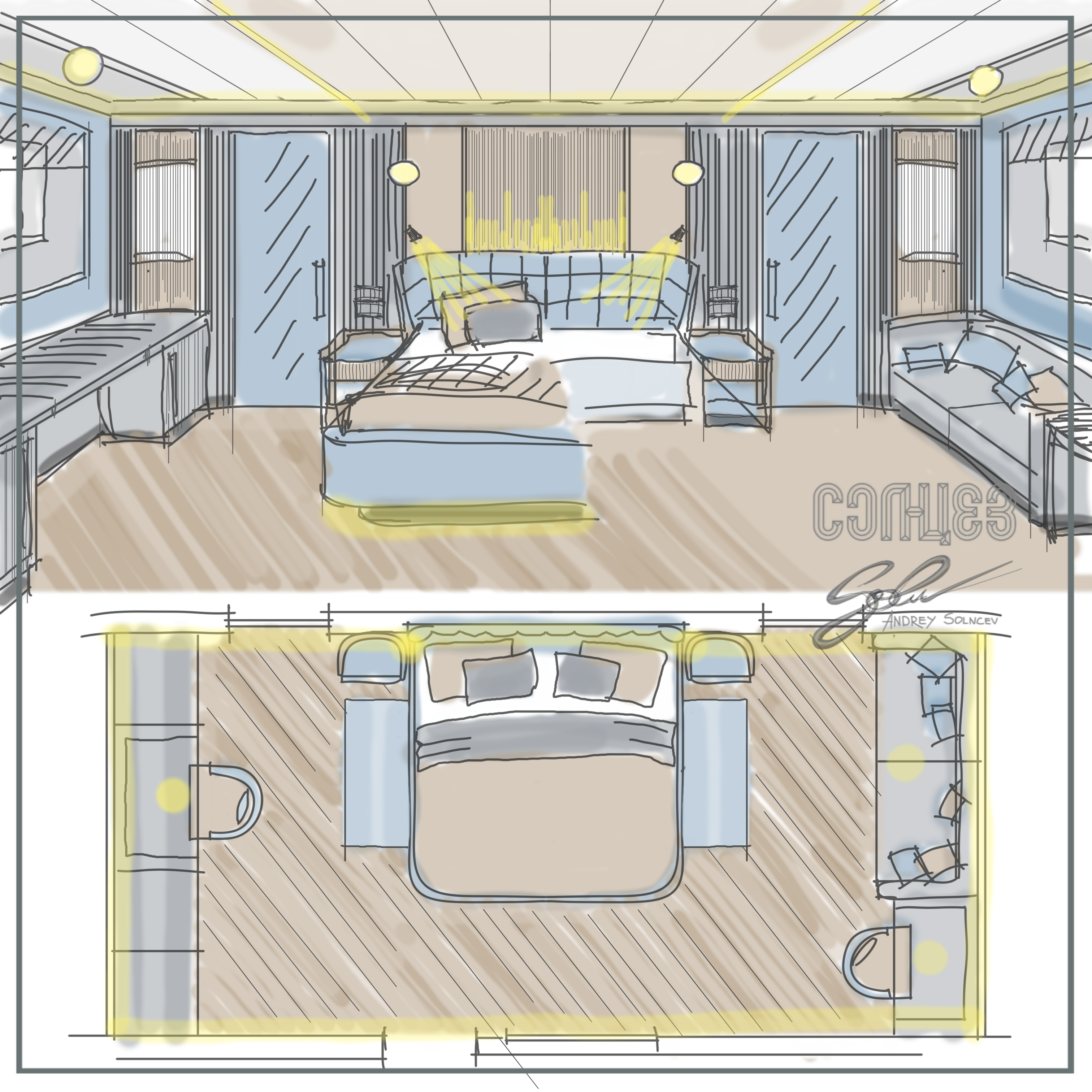 Yacht interior 25m-23