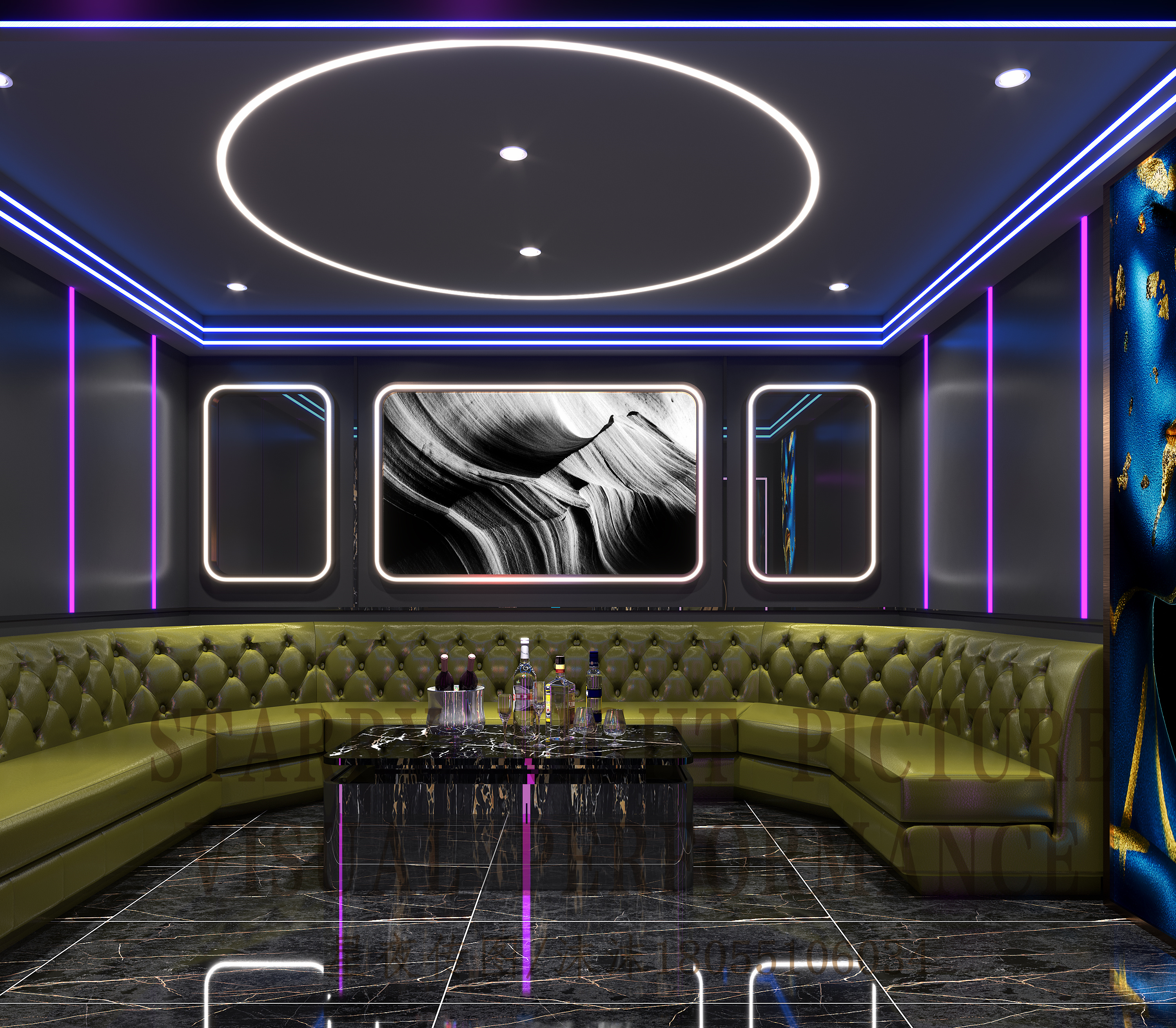 星夜传图 | 工装KTV设计--理性和感性的融和-1