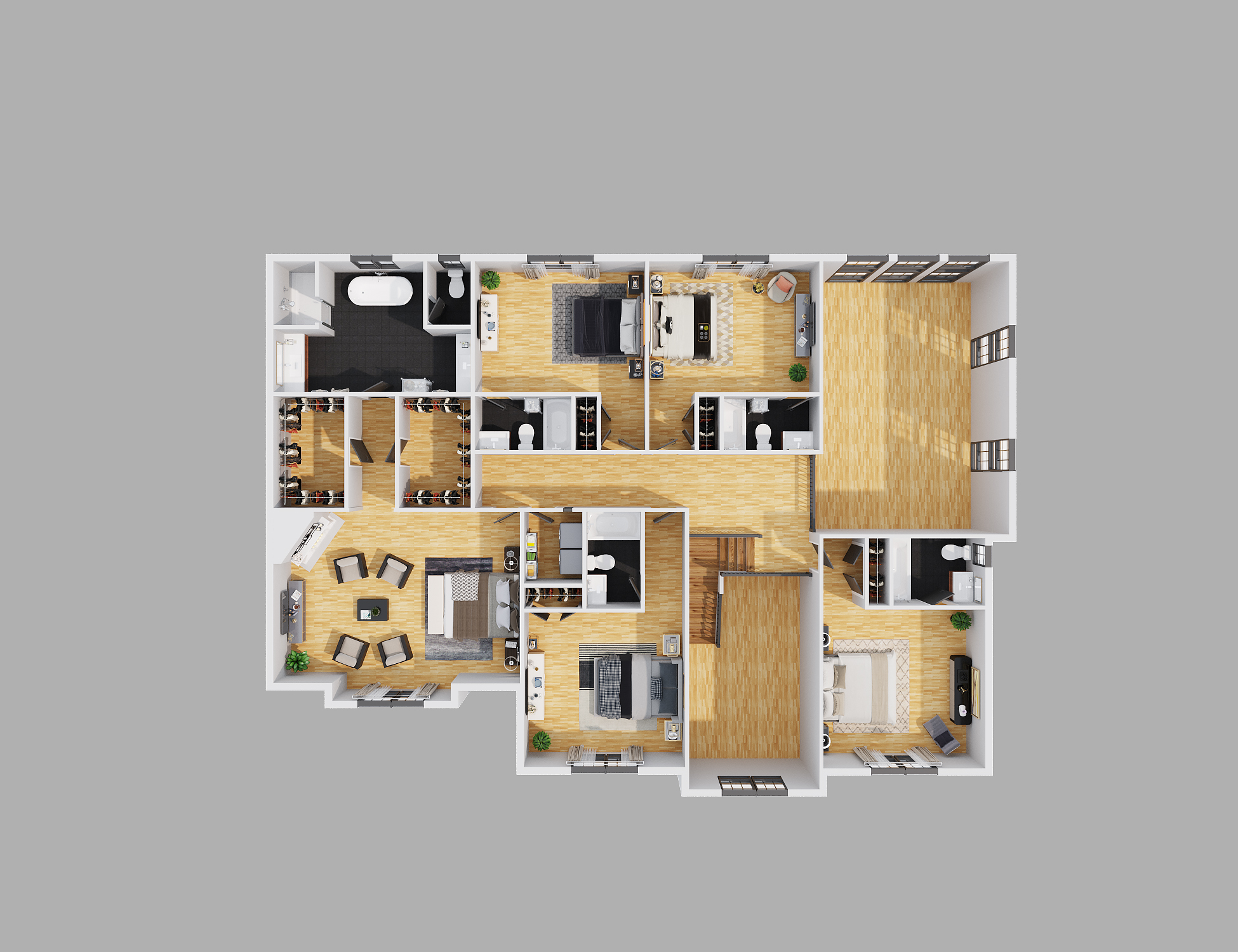 三维楼层平面图-22