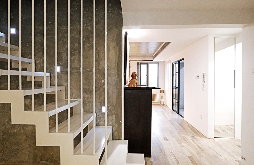 现代极简复式全屋设计丨中国北京丨鸽盟·厨卫改造家,主案杨克鹏-12